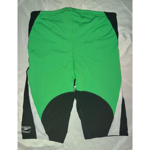 NWT Speedo Men's Edge Splice Jammer Green Waist 32 87052257962 Competitive Swim - Picture 2 of 9